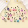 40pcs Resin Material Bottle Pendant Jewelry Making Set Milk Tea Beverage Cup Pendant Color Pendant DIY Summer Beach Anklet Bracelet Earring Keychain