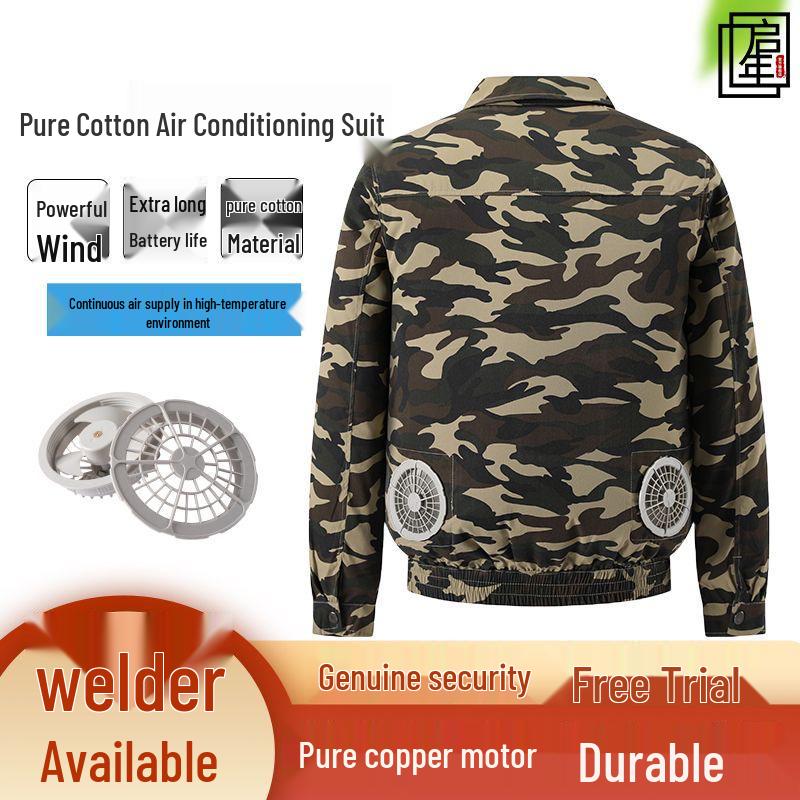 

Men s Durable Cotton Welding & Construction Camouflage Workwear with Free Shipping 2XL (140-160 kg)
