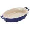 "Grand Bleu Oval Dish, 23cm" Ceramic Gratin Dish, Oven and Microwave Safe [Official Japanese Product] Dish 40508-604