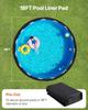 18ft Round Pool Liner Pad for Above Ground Pools Heavy Duty Pool Mat