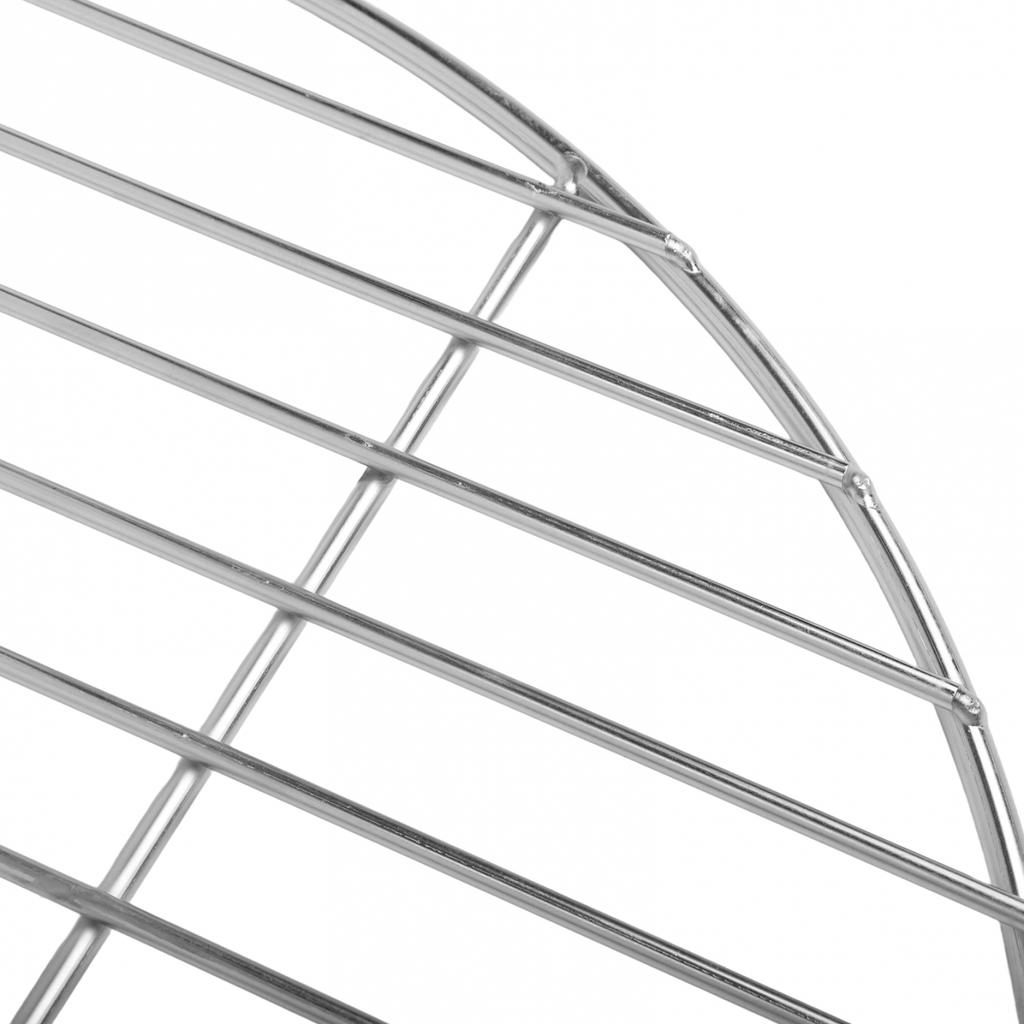 Camping Accessories Round Barbecue Tray Stainless Steel BBQ Grid