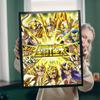 Classic Anime Saint Seiya Anime Posters Sticky Waterproof Paper Sticker Coffee House Bar Kawaii Room Decor