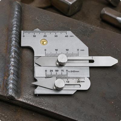 Weld Inspection Ruler Versatile Metal Joining Gauge Engraved Markings Seam Measuring Tool