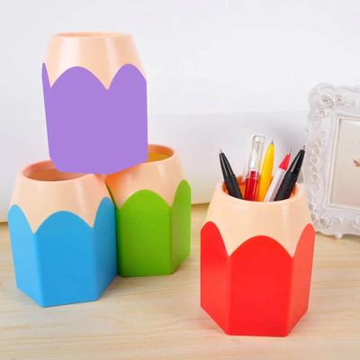 Creative Storage Pen Holder Student Learning Office Stationery Storage Desktop Pen Holder Pen Pot Makeup Brush Storage Bucket