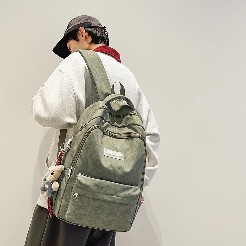 Japanese and Korean leisure large-capacity labeling student schoolbag graffiti junior high school student backpack