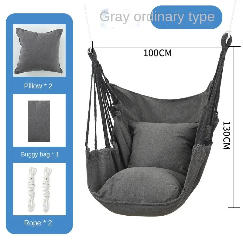 Canvas Hanging Chair Student Dormitory Home Swing Chairs Modern Living Room Decoration Hange Chair Washable Simple Solid Color
