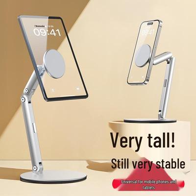 Verstellbarer Aluminium-Desktop-Tablet- und Telefonständer mit magnetischer Halterung