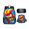 Bloons TD 6 Backpack Pen Bag Shoulder Bag 3Pcs Set New Trendy Game Printed Kindergarten Boys and Girls