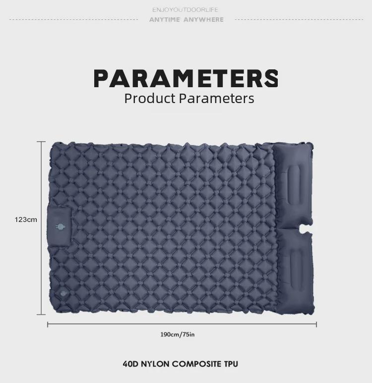 Thickened Inflatable Camping Mattress - Portable, Moisture-Proof Picnic & Tent Mat