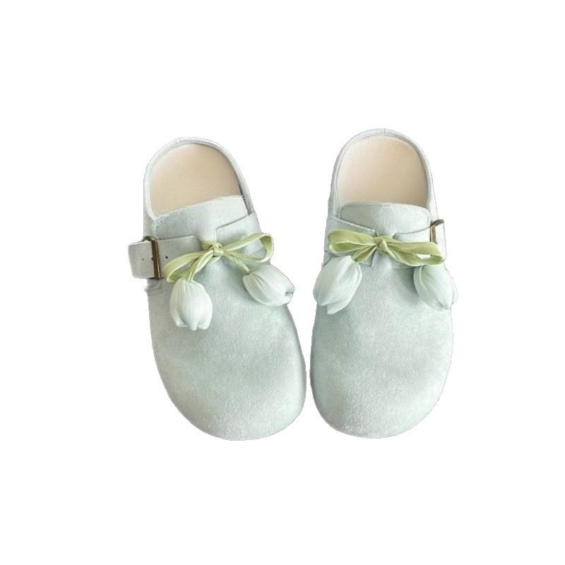 Home, with skirt super fire bag head half drag women's shoes, wear 2025 new summer one-pedal Birkenstocks