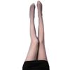 Kostenloser Versand Graue Transparente Stealth Strumpfhose - Samtgefüttert für Bare-Leg-Look, Ideal für Frühling, Herbst, Winter – Schwarze Strümpfe.