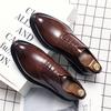 Fashion Business Formal Leather Shoes Men 2025 Summer Low-top Solid Wedding Shoes Black Oxford Pointed Office Shoes Plus Size 48