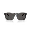 Burberry Trendy Statement Plate Frame Square Sunglasses Unisex Couple Style