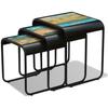 3 Piece Nesting Table Set Reclaimed Wood