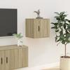 816646 vidaXL Wall-mounted TV Cabinet Sonoma Oak 40x34.5x40 Cm