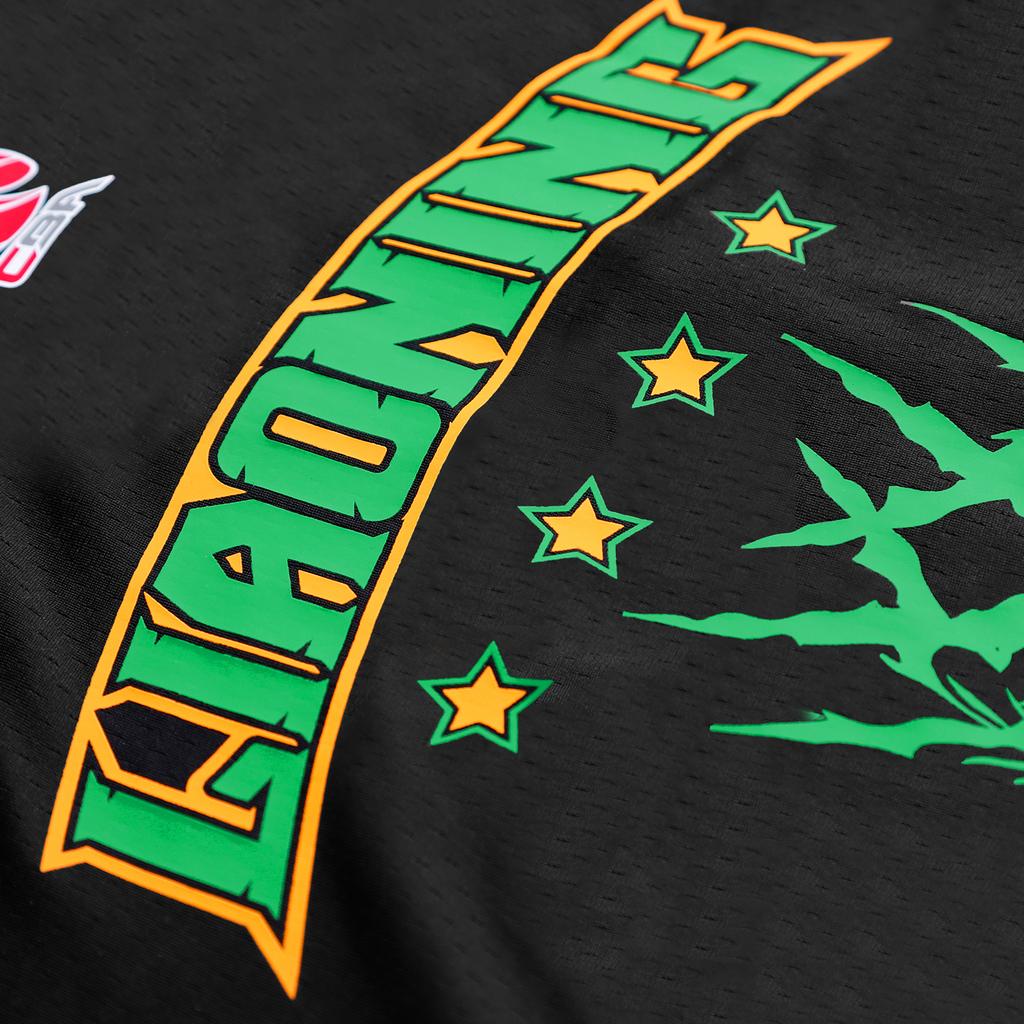 Li Ning CBA 25-26 Season Liaoning Team Casual Polo Shirt Unisex Tops Black Green ASHV369-1