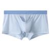 Men Cotton Underpants Color Matching Elephant Nose U Convex Thin Mid Waist Soft