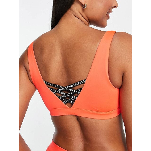 

Красный бикини-топ с круглым вырезом Nike Sweaterkini