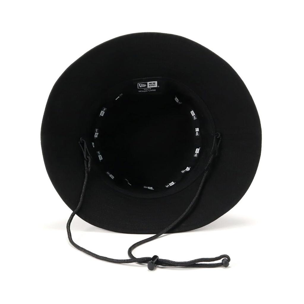 New Era Kids' Adventure Hat, Solid Black, Size S/M, KIDS ADV LT NONWAS BLK WHI, 25J