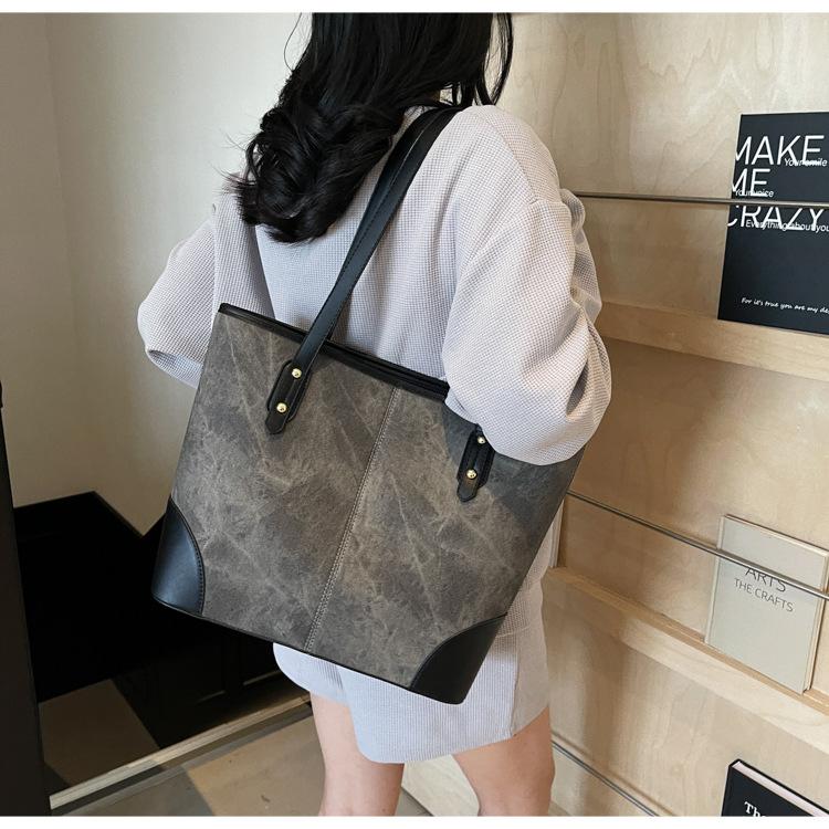 Large capacity bag women's bag new high-end fashion versatile commuter bag shoulder underarm tote bag