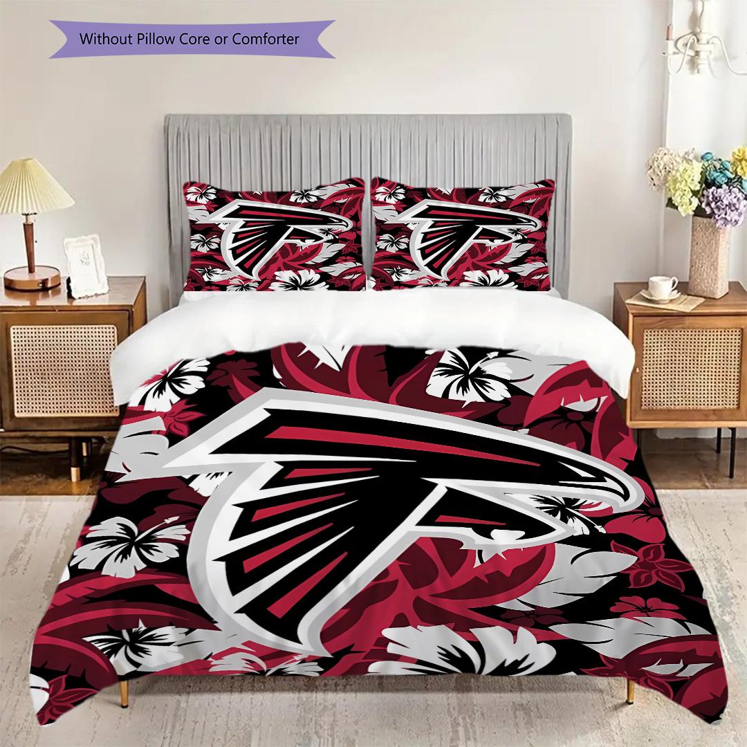 

Постельное белье с узором Atlanta Falcons Комплект одеял Покрывало Наволочка Домашний Декор Подарок на День Рождения (1 пододеяльник + 2 наволочки, без наполнителя) 135x200cm