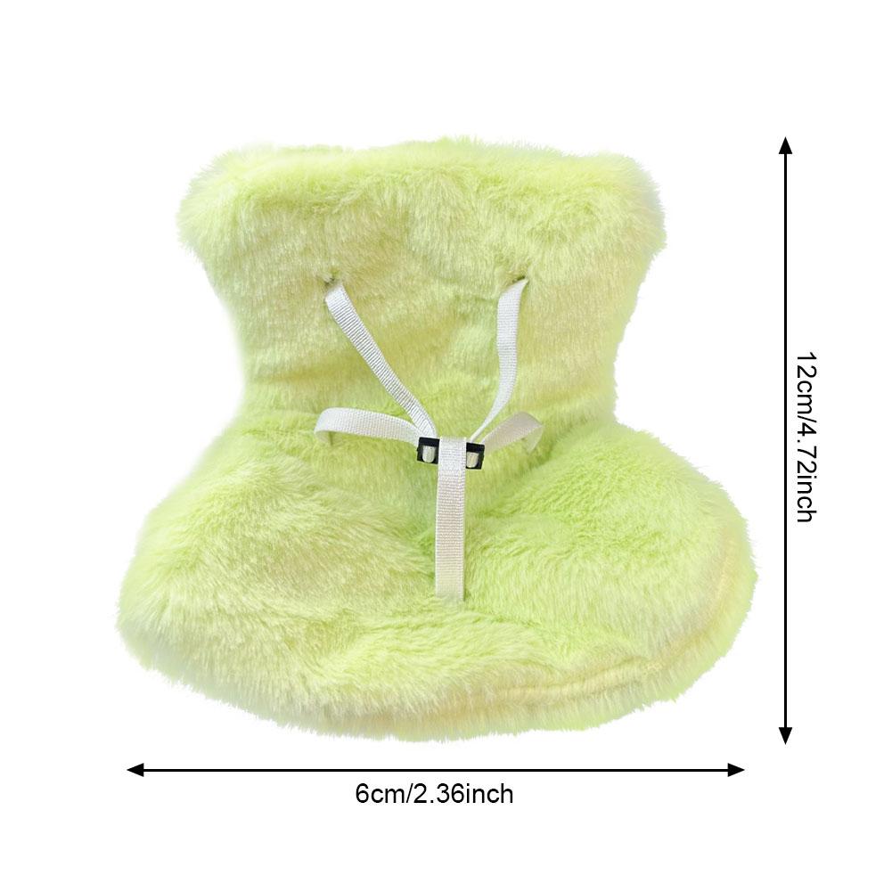 For Kawaii 17cm Labubu Doll Safety Seat Car Air Outlet Decoration Mini Plush Doll Accessories Plush Chair Car Interior Ornament