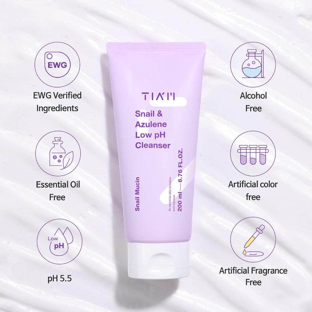 TIAM Snail&Azulene Low PH Cleanser 200ml