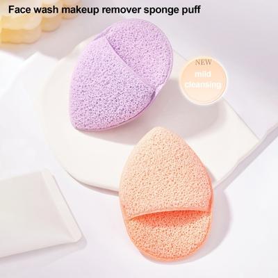 Hydrating Cleansing Sponge Soft Waterdrop-shaped Design Face Wash Mud Masque Puff for Effortless Makeup Removal