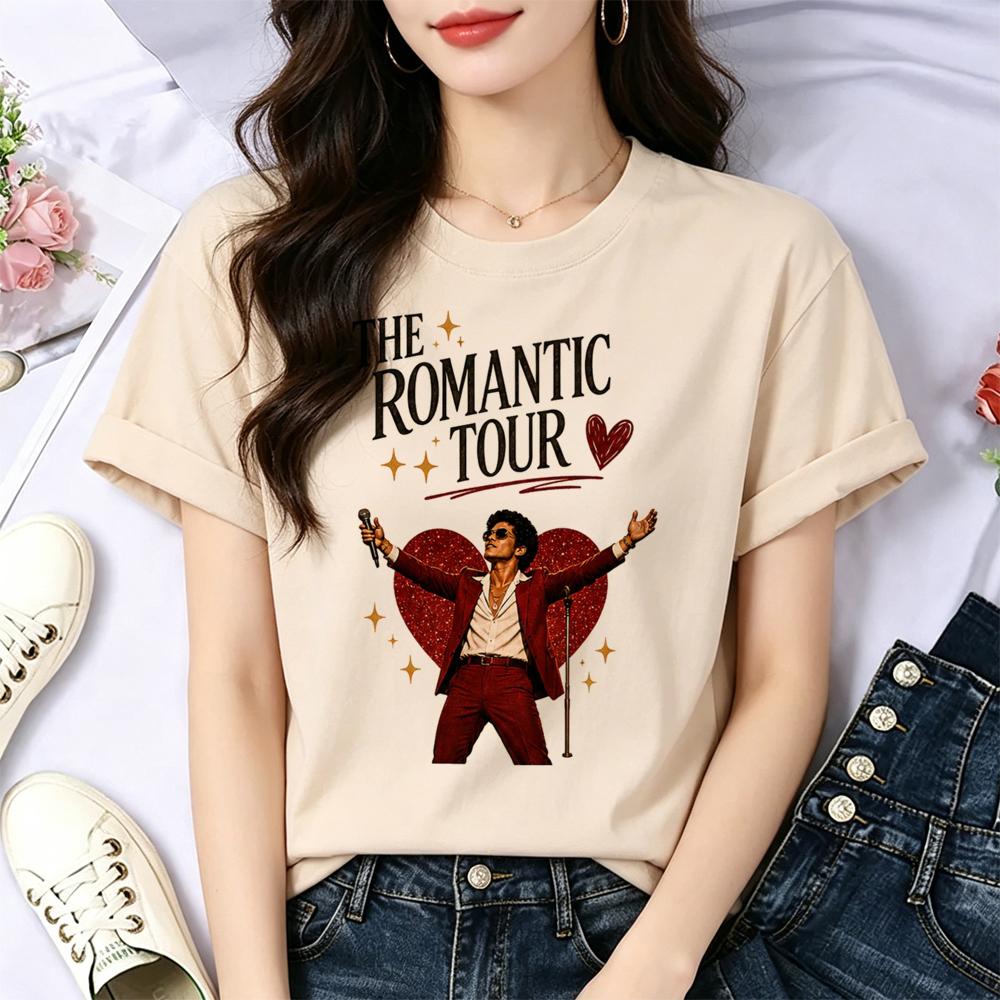 Bruno Mars tshirt Women goth jojifuku graphic gyaru vintage t shirt harajuku emo Retro vintage graphic