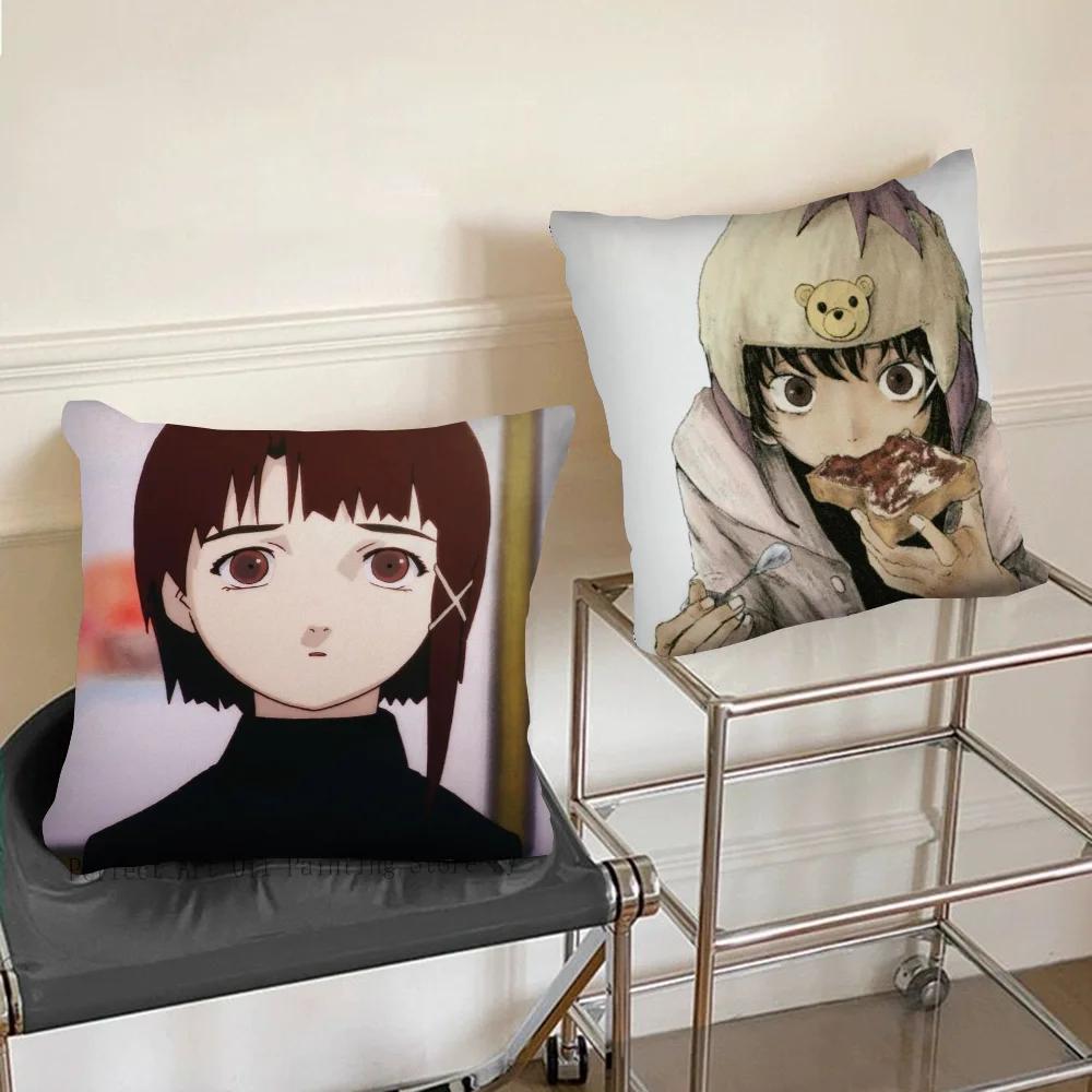 1pc Serial Experiments Lain Pillow Case Square Bedroom Sofa Leisure Comfort Cushion Car Living Room Home Decoration