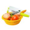 Plastic Vegetable and Fruit Dicer, Multi-Function Manual Chopper, Onion Cutter, Kitchen Gadget, White