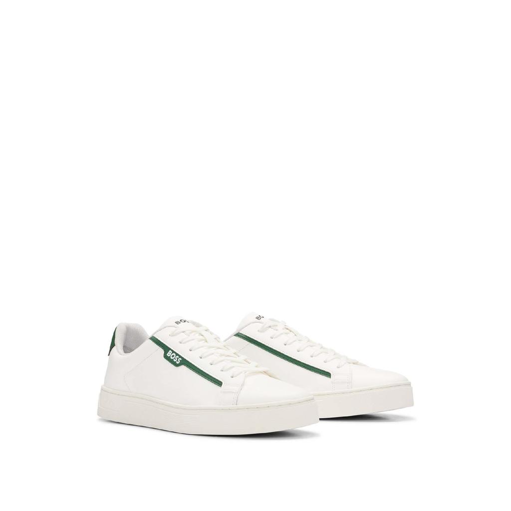 BOSS Mens Rhys Suede Tennis Trainers