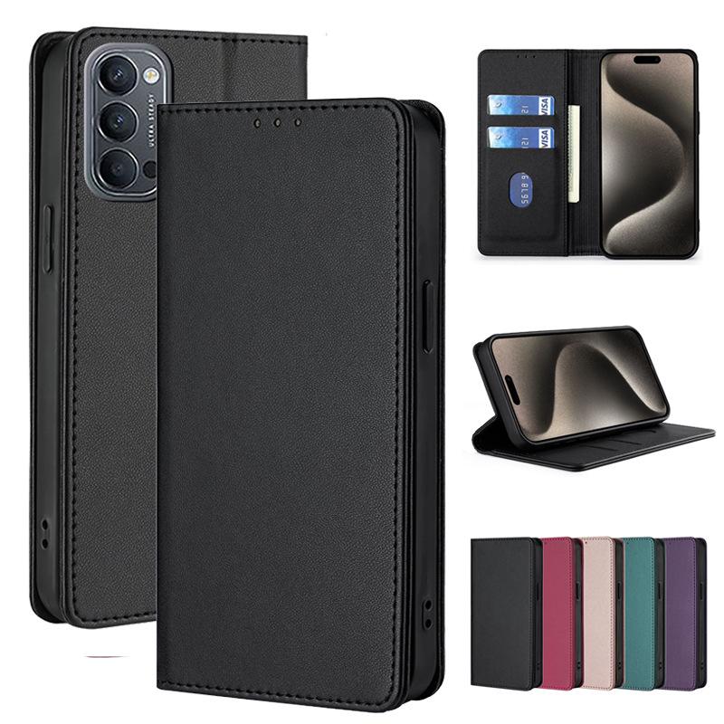 Magnetic Flip Leather Phone Case with Card Slot for Itel S24/A60 Pro+