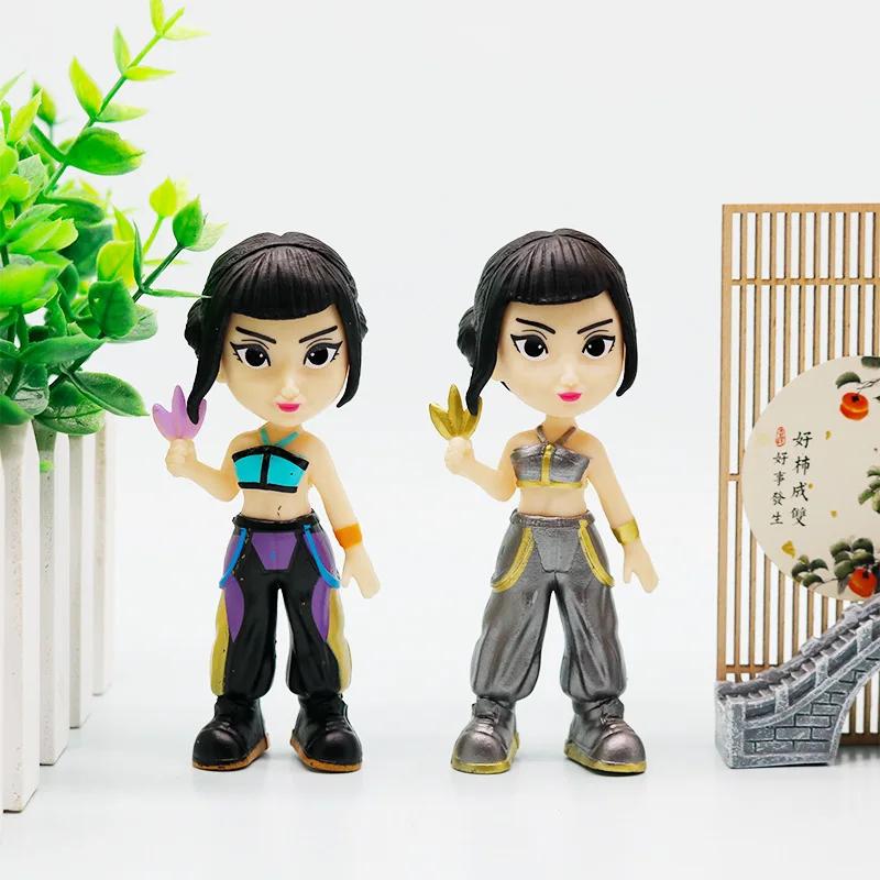 6 pieces/set Anime Kpop Demon Hunt blind box series Figure Figurine Toy Desk Statues Ornament Halloween/Christmas Kid Gifts