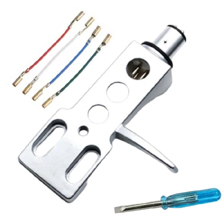 4Pin Turntable Headshell Phono Cartridge Holder Cartridge Holder Metal Construction for Music Lovers