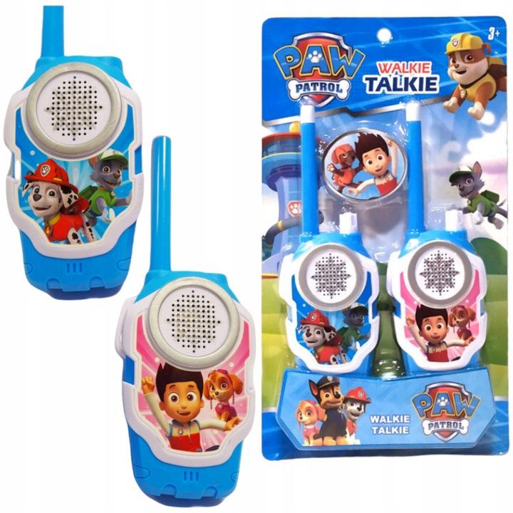 Psi Patrol Walkie Talkie 2 Krótkofalówki Dwie Słuchawki Do Zabawy Słuchawka