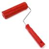 Brick Pattern Paint Roller with Handle DIY Wall Decoration 7 Inch Red