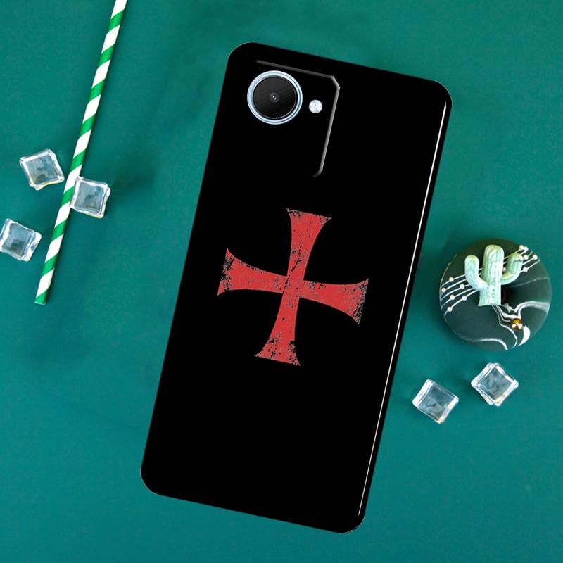 Knights Templar Coat of Arms For Realme 15 Pro GT7 GT6 10 11 12 13 14 Pro Plus C55 C71 C67 C63 C61 C53 C35 C65 C75 Case