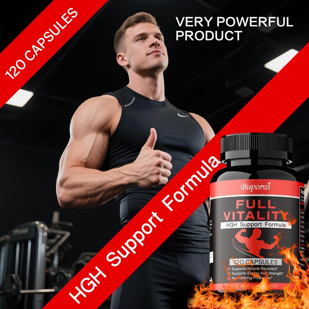 Full Vitality – Stamina and Energy, Formula for Male Growth Hormone