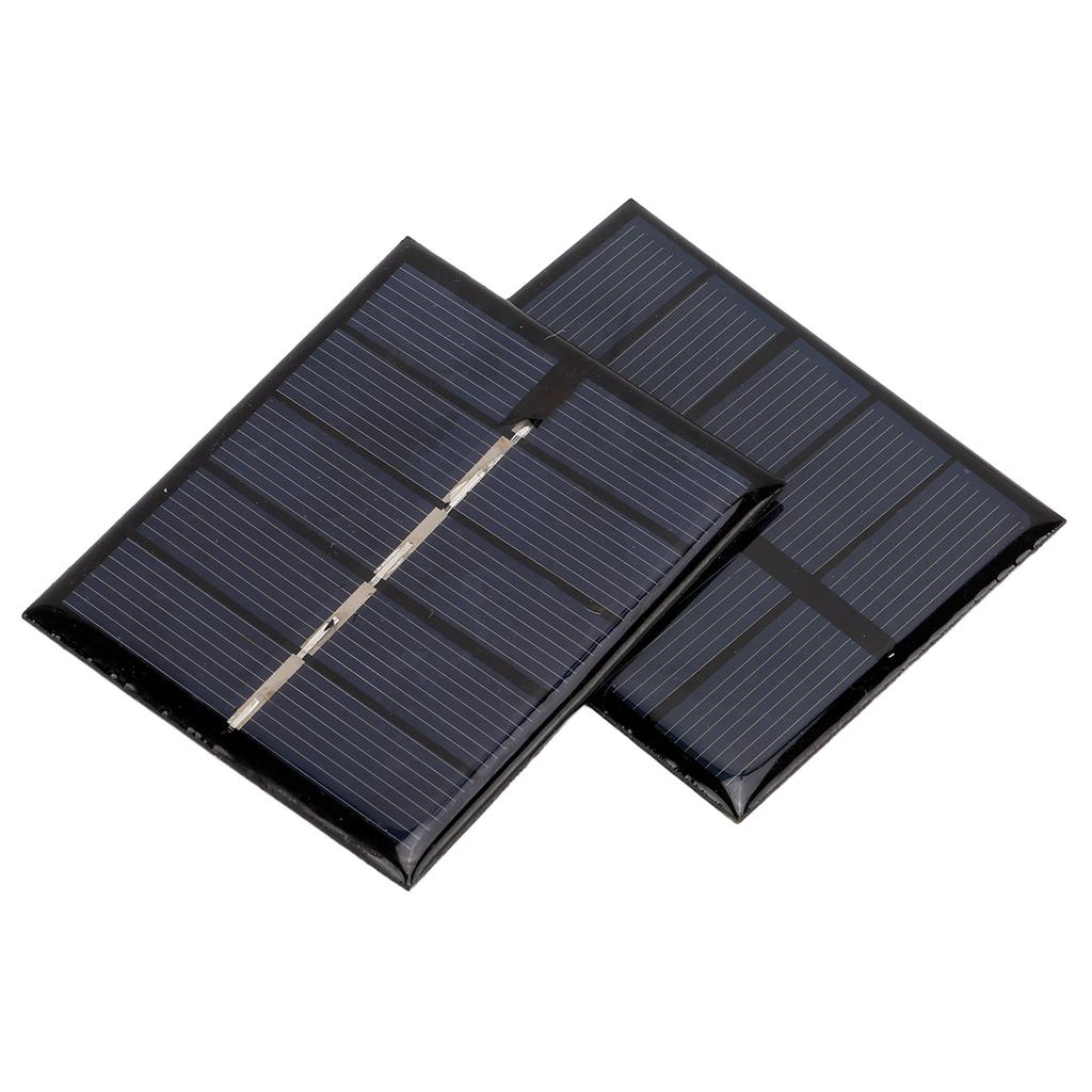 2 Stück Solarmodul 0,5W 2,5V DIY Tragbares Polysilizium Solarmodul Ladegerät für elektrische Geräte mit geringem Stromverbrauch