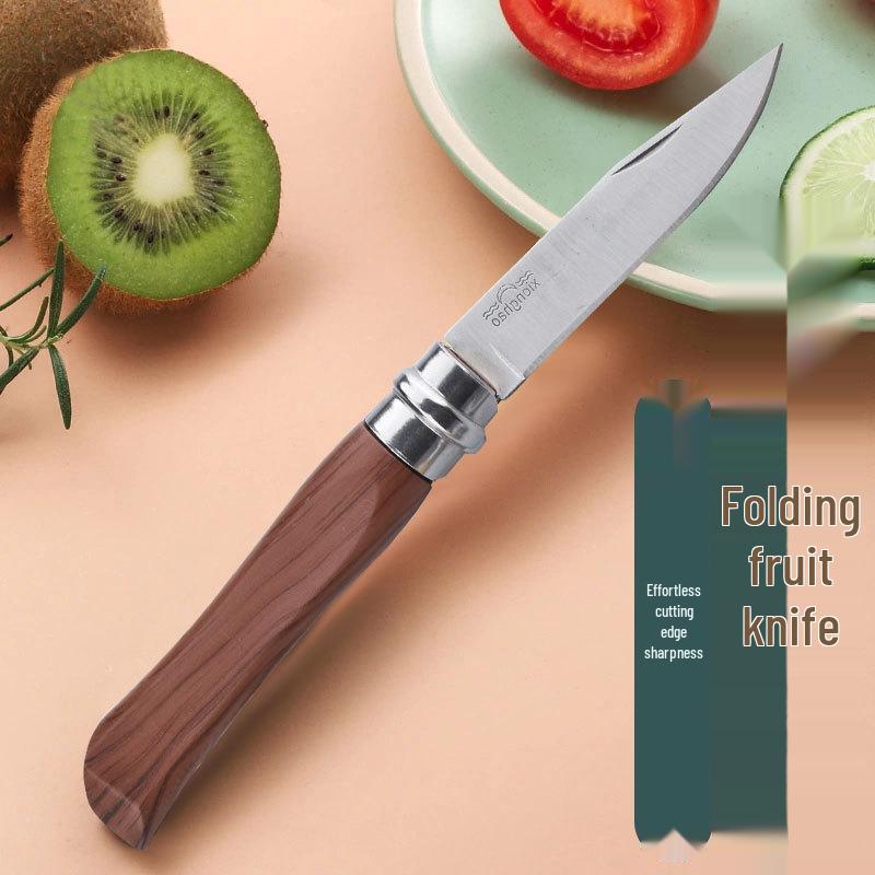Portable Stainless Steel Folding Fruit and Peeling Knife - Everyday Carry with Sharp, Flexible Blade