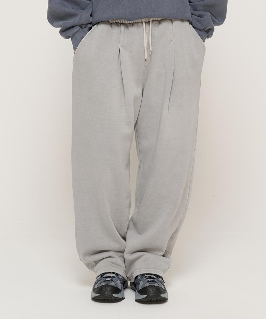 CARGOBROS In Pig Brushed Training Wide Straight Pants (Gray)