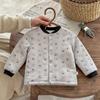 Machine washable handmade cotton-padded jacket, children's cotton-padded jacket, student school uniform with thickened warm boys cotton-padded jacket