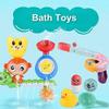 Kids  Bath Toys Cute Monkey Sucker Turn Around Baby Bath Sprinkler Sprinkler Bathroom Toys