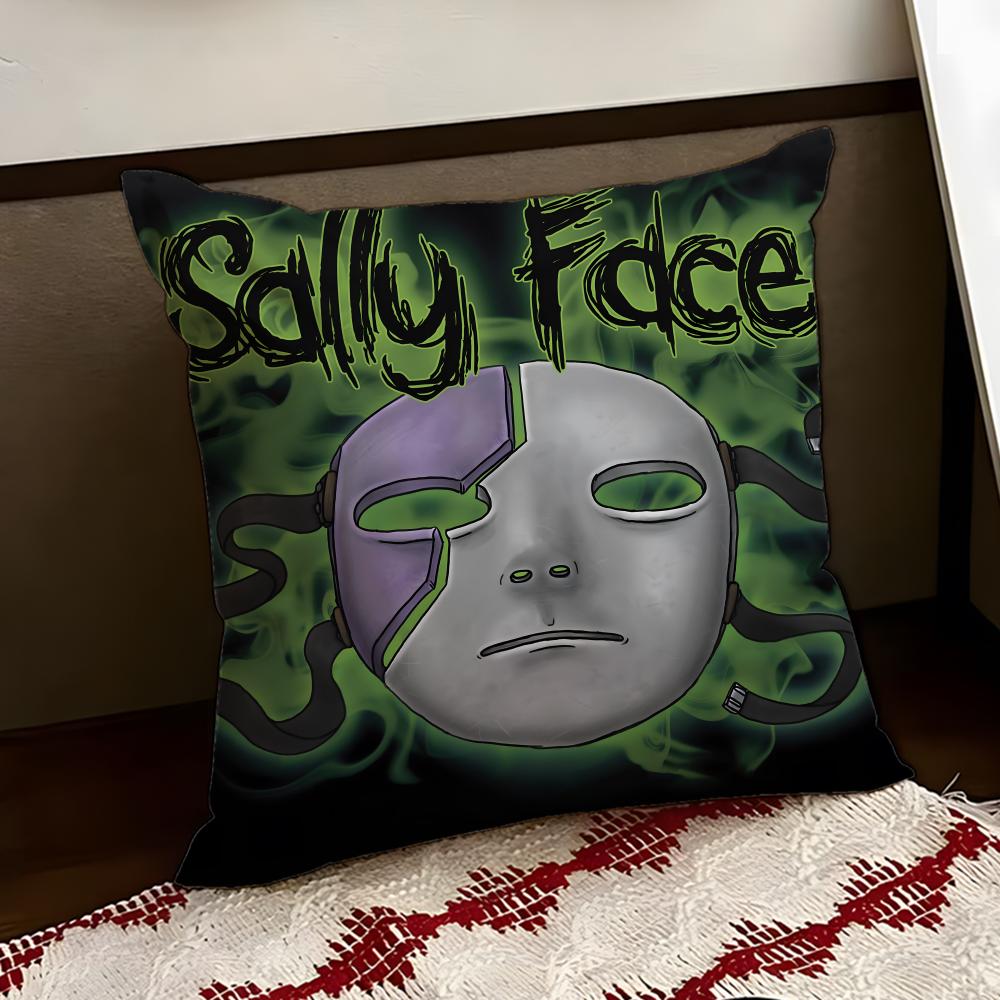 Band SSally FFace Cushion Cover Reversible Soft Durable Pillow Cover Home Car MultiScene Use for Daily Comfort