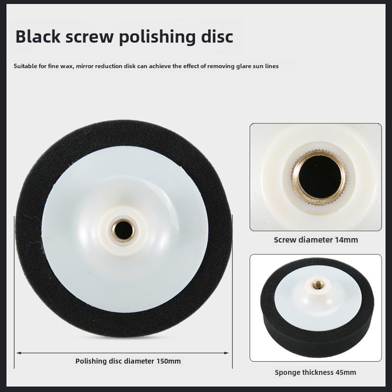

150-миллиметровый резьбовой круг для полировки и нанесения воска на автомобиль с резьбовым отверстием 14 мм