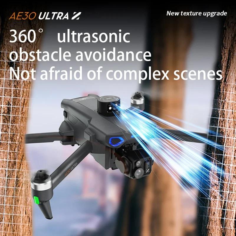 AE30 Max 6000M LCD SC GPS Drone 8K Dual Camera 6G Wifi FPV 3-Axis Gimbal Professional Obstacle Avoidance Quadcopter RC Dron Toy