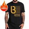 Zomer Nieuwe Heren Bedrock Records Progressive House Muziek Records Heren T-shirts Vintage Mode Unisex Korte Mouw Tops