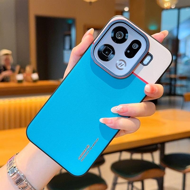 Doppeltes Pigmentleder Linsen Erhöhte Schutzlinse Handyhülle Für OPPO Find X9 Pro x9 X8 Ultra x8s + X7 Ultra X6 Schutzhülle