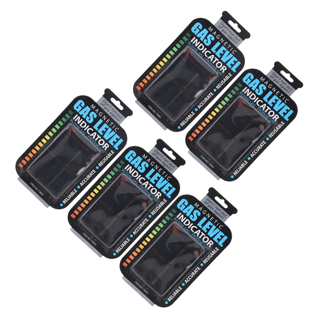 5pcs Gas Level Indicator Portable Magnetic Propane Fuel Level Indicators for Travel Camping